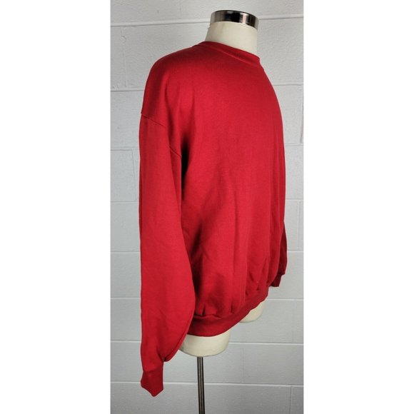 Vtg NWT Jerzees Blank Red Sweatshirt 50/50 USA - Picture 3 of 8